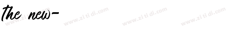 the new字体转换